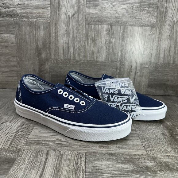 Vans Authentic Women's size 8.5 Blue White Casual Shoes - Picture 5 of 9
